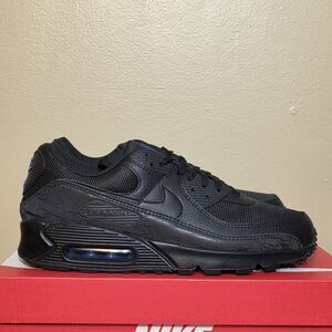 Nike Air Max 90 Black Reflective Blue DZ4504-001 Men's Size 11.5